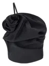 Magda Butrym Asymmetric Ruffled Strap Detail Top In Black