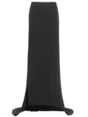 Magda Butrym Black Asymmetrical Long Skirt In Black