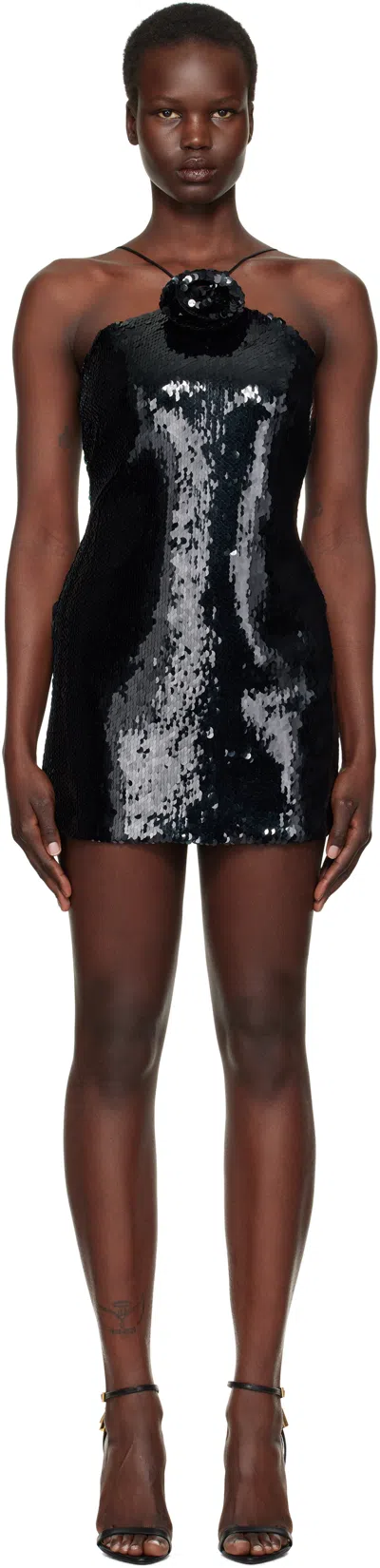 Magda Butrym Black Choker Minidress