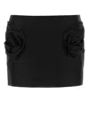 Magda Butrym Mini Skirt Ruffle Detail In Black