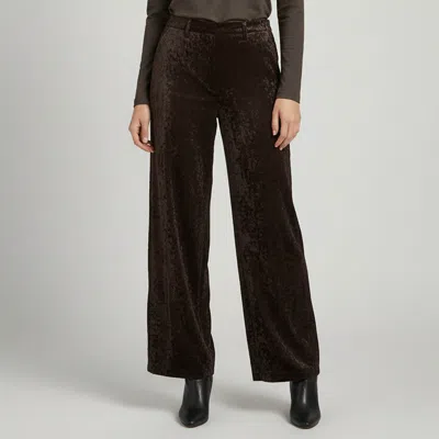 Pre-owned Magda Butrym Black Crushed Velvet High Waisted Trousers S