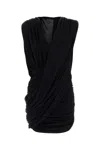 Magda Butrym Mini Abito In Crepe Stretch Nero Donna In Black