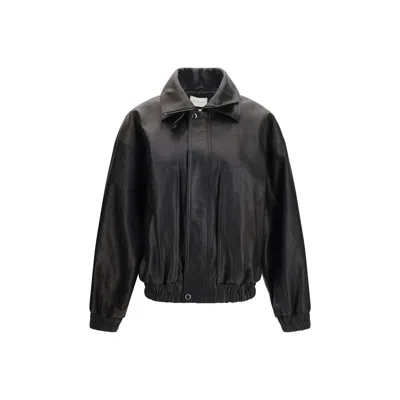 Magda Butrym Black Lambskin Leather Jacket