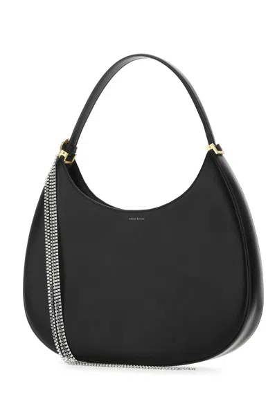 Magda Butrym Black Leather Vesna Large Shoulder Bag