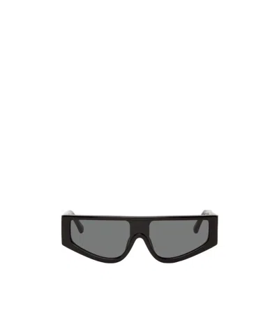 Magda Butrym Black Logo Sunglasses