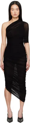 Magda Butrym Dress 17 Dress Woman In Black Polyamide Polyester In Black