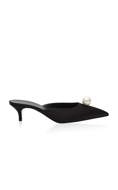 Magda Butrym Black Pearl Kitten Heels