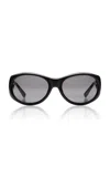 Magda Butrym Black Round Sunglasses In Brown