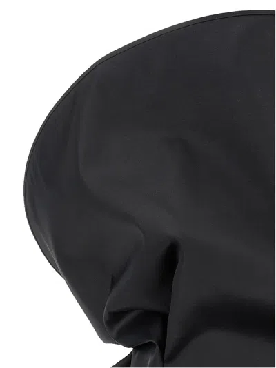 Magda Butrym Black Satin Mini Dress