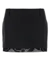 Magda Butrym Women's Silk Mini Skirt In Black
