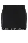Magda Butrym Women's Silk Mini Skirt In Black