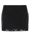 Magda Butrym Women's Silk Mini Skirt In Black