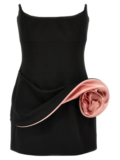 Magda Butrym Black Stretch Crepe Mini Dress