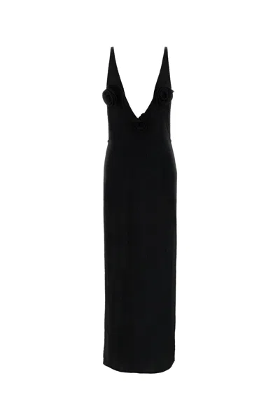MAGDA BUTRYM MAGDA BUTRYM BLACK STRETCH LYOCELL BLEND DRESS