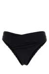 Magda Butrym Black Stretch Nylon Bikini Bottom