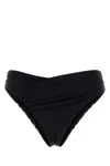 Magda Butrym High-waisted Bikini Bottom Ruched Detailing In Black
