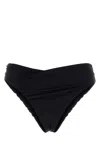 Magda Butrym High-waisted Bikini Bottom Ruched Detailing In Black