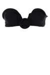Magda Butrym Top Bikini In Nylon Stretch Nero  Donna In Black