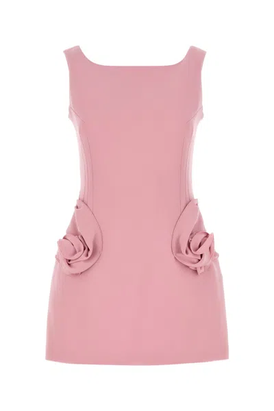 MAGDA BUTRYM MINI ABITO IN LANA STRETCH ROSA DONNA