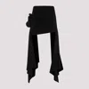 Magda Butrym Floral-applique Mini Skirt In Black