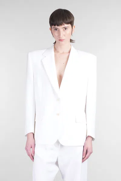 Magda Butrym Blazer 01 Blazer In White Viscose