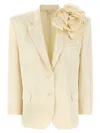 Magda Butrym '01' Blazer Featuring Floral Embellishment