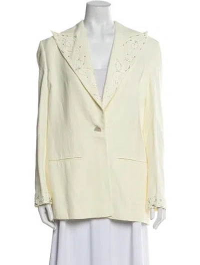 Pre-owned Magda Butrym Blazer In Yellow