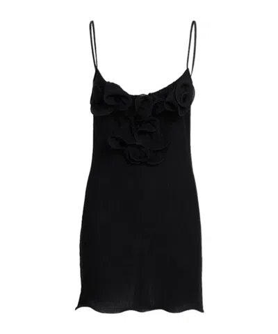 Magda Butrym Blend Mini Dress In Black