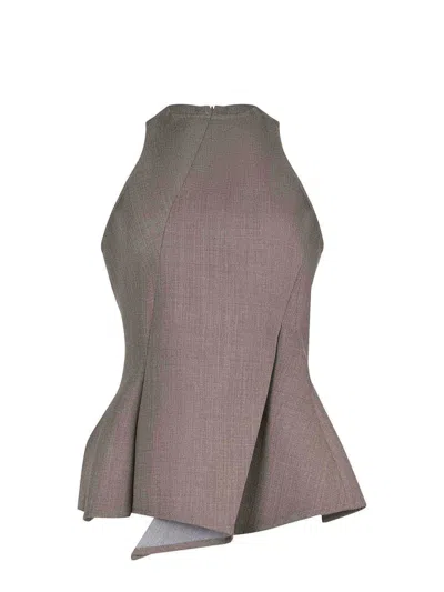 Magda Butrym Blouse In Gray