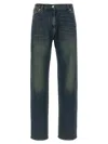 Magda Butrym Stonewashed Five-pocket Straight-leg Jeans In Green