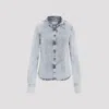 Magda Butrym Denim Oversized Shirt For Women In Blue
