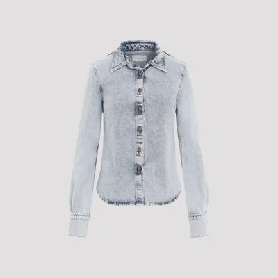 MAGDA BUTRYM BLUE COTTON MAGDA DENIM SHIRT
