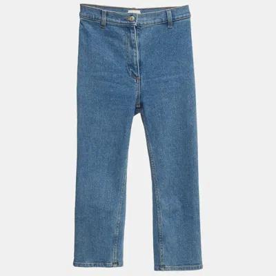 Magda Butrym Blue Denim Capri Jeans