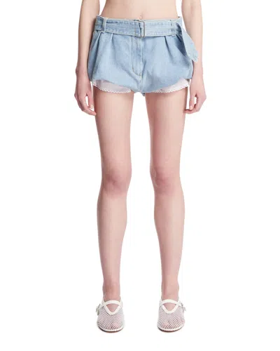 Magda Butrym Blue Denim Shorts