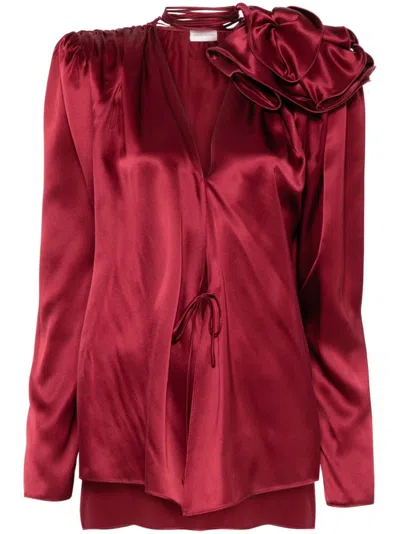 MAGDA BUTRYM SILK FLOWER BLOUSE