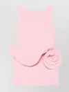 Magda Butrym Boat Neck Floral Applique Dress