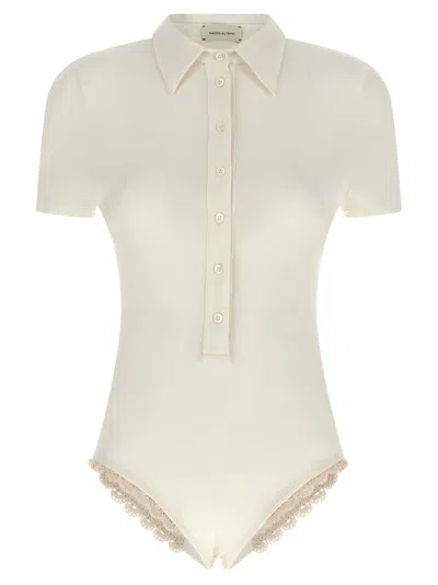 Magda Butrym Bodysuit In Cream
