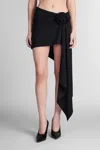 Magda Butrym Asymmetrical Skirt "swim" In Black