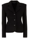 Magda Butrym Brown Boucle Blazer In Brown