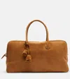 Magda Butrym Brigitte Large Suede Tote Bag In Brown