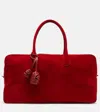 Magda Butrym Brigitte Large Suede Tote Bag In Red
