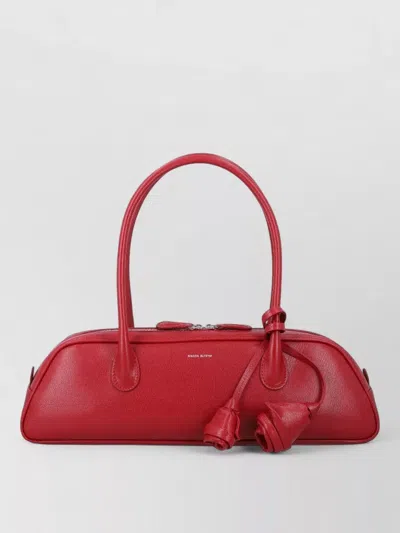 Magda Butrym Brigitte Trapeze Shoulder Bag Flower Charm