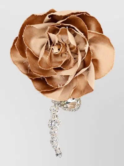Magda Butrym Brooch In Brown