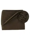 Magda Butrym Suede Wrap Skirt Knot Detail In Brown
