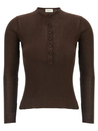 Magda Butrym Brown 20 Silk Sweater