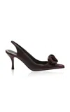 Magda Butrym Brown Rose Low Slingbacks