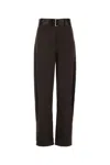 Magda Butrym Wide-leg Trousers And Belt In Brown