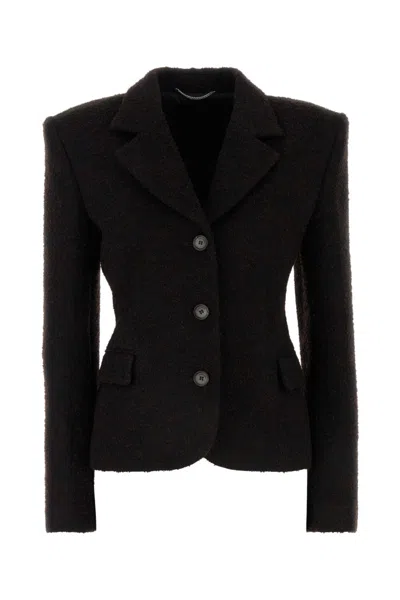 MAGDA BUTRYM BROWN TRIPLE BREASTED BLAZER