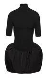 Magda Butrym Bubble Cotton Mini Dress In Black