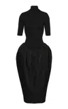 Magda Butrym Bubble Half-sleeve Dress In Black